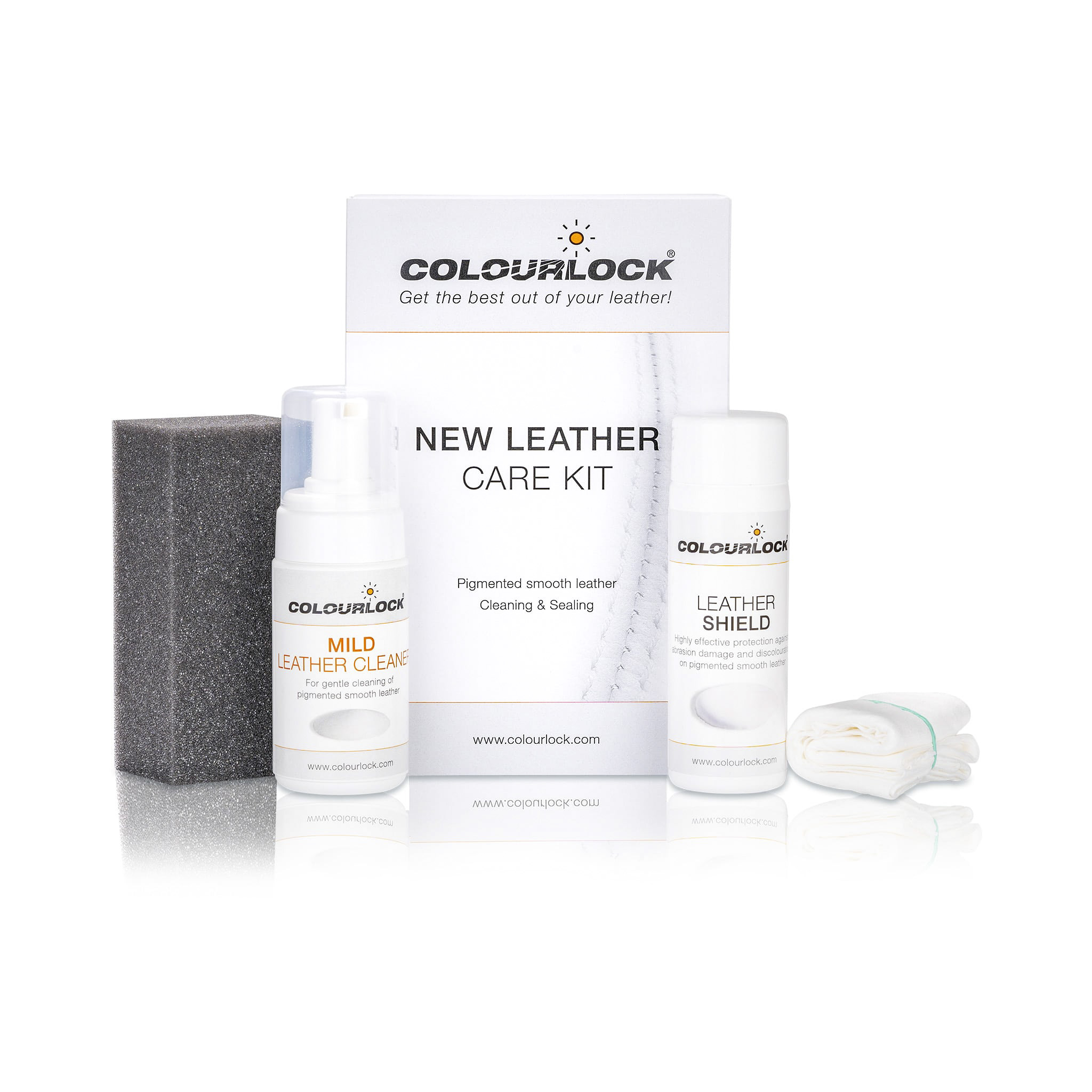 Care Kit for New Leather with Cleaner & Leather Shield