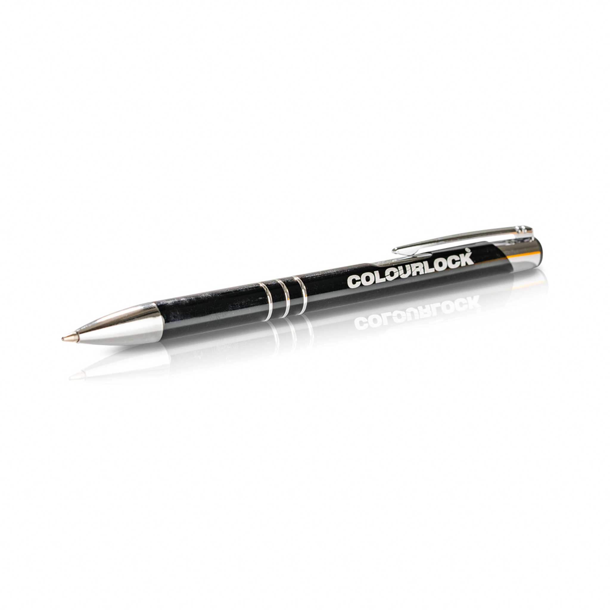 Ballpoint Pen black with Colourlock Logo silver
